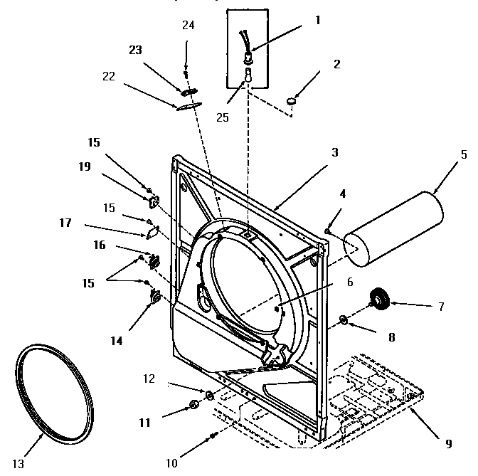 Front frame and air shroud