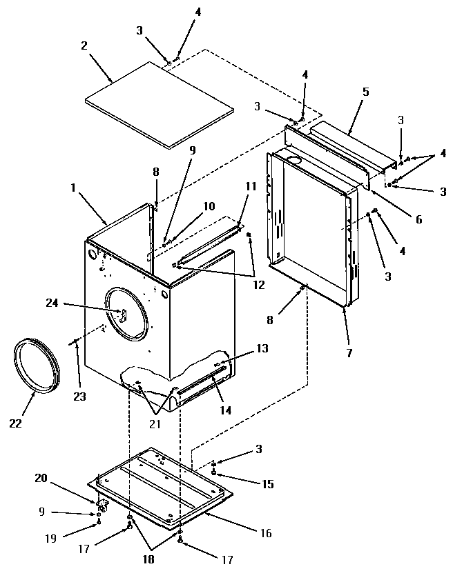 Cabinet and base
