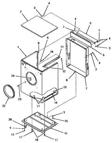 Cabinet and base