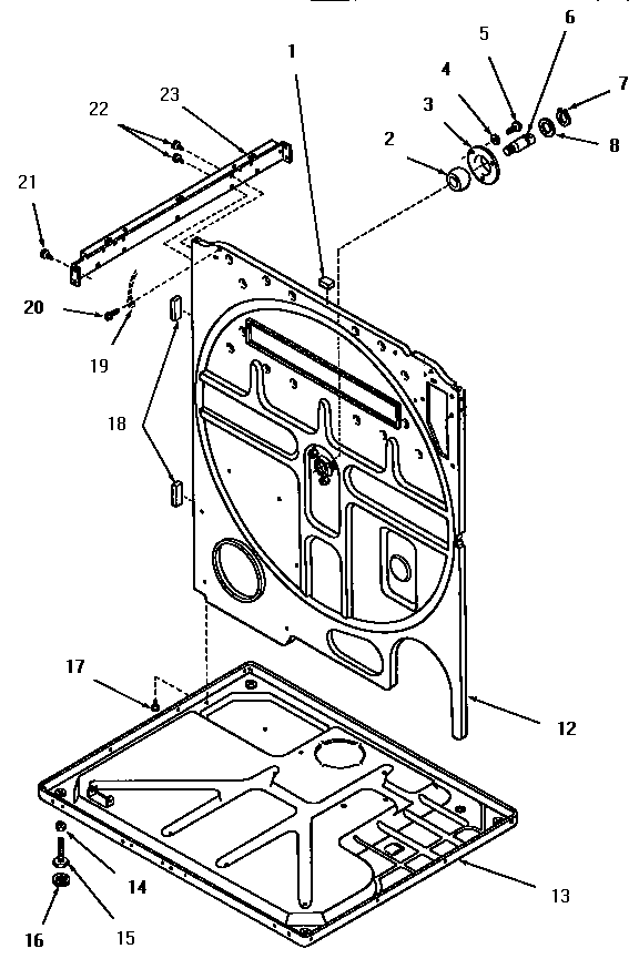 REAR FRAME AND FRAME BASE