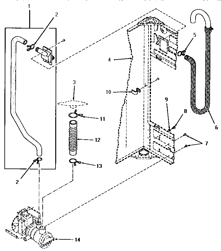 DRAIN PUMP AND HOSES