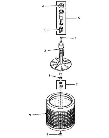 Agitator and washtub