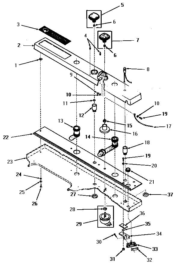 Control housing and controls