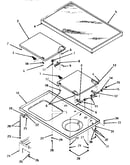 Cabinet top and loading doors