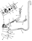 Motor and pump assembly and hoses