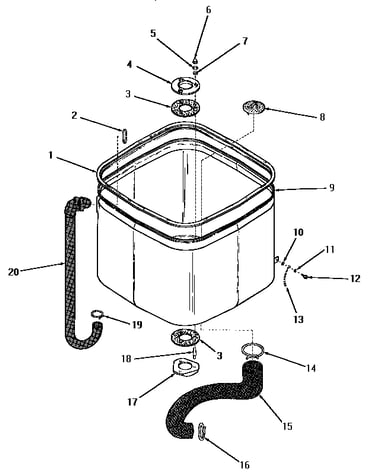 Wash tub