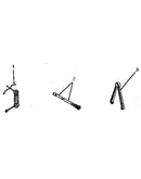 Power cord, inlet hose and clothes tongs