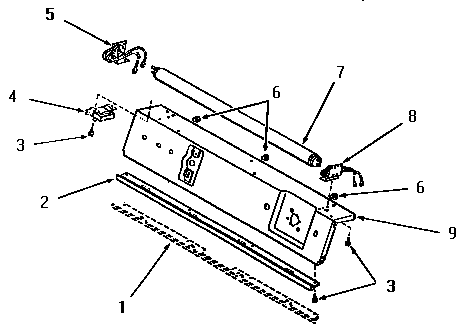 PANEL SUPPORT PLATE AND FLUORESCENT TUBE