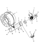 Motor, idler and belt