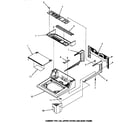 Speed Queen MA8800 cabinet top, lid, upper cover & main frame diagram