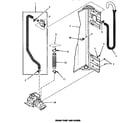 Speed Queen MA8800 drain pump & hoses diagram