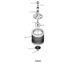 Speed Queen MA8800 outer tub diagram