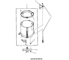 Speed Queen MA8800 agitator & washtub diagram