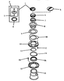 Sink stopper, flange, mounting ring and boot