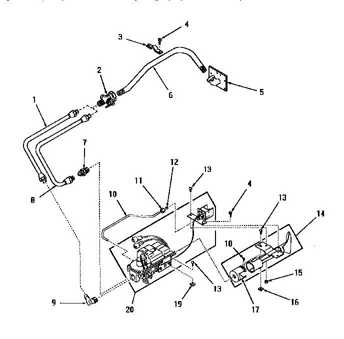 Non- "m" models--standing pilot burner