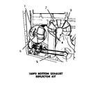 Speed Queen FG3331 160p3 bottom exhaust deflector kit diagram