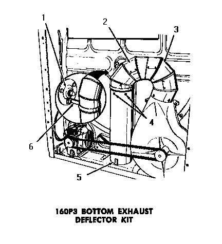 160p3 bottom exhaust deflector kit