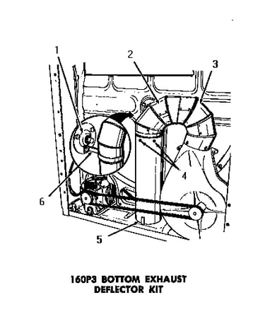 160p3 bottom exhuast deflector kit