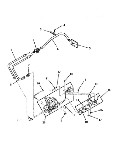 Non-"m" models--standing pilot burner
