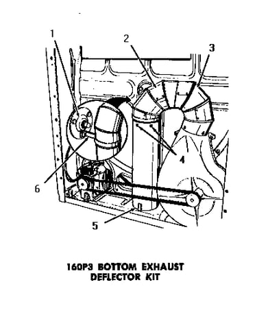 160p3 bottom exhaust deflector kit