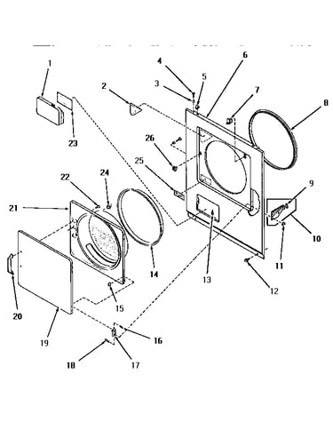 Loading door, front panel & seals