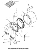 Front bulkhead, air duct, felt seal & cylinder
