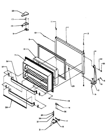 Freezer door