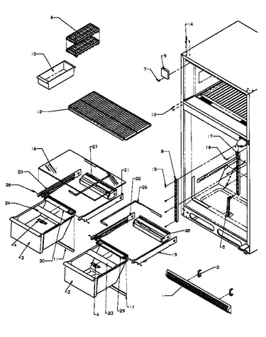Cabinet shelving