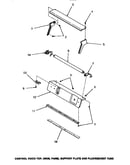 Control hood top, ends, panel support plate