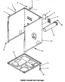Cabinet, exhaust duct & base