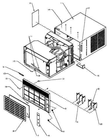 Front assembly & miscellaneous outercase parts