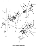 Motor, exhaust fan & belt