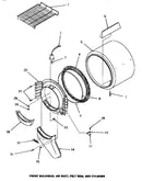 Front bulkhead, air duct, felt seal & cylinder