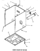 Cabinet, exhaust duct & base