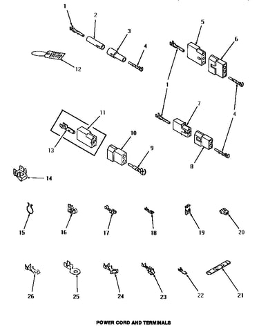 Power cord & terminals