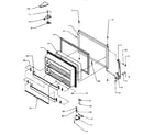 Amana TJ18R8W-P1181715WW freezer door diagram