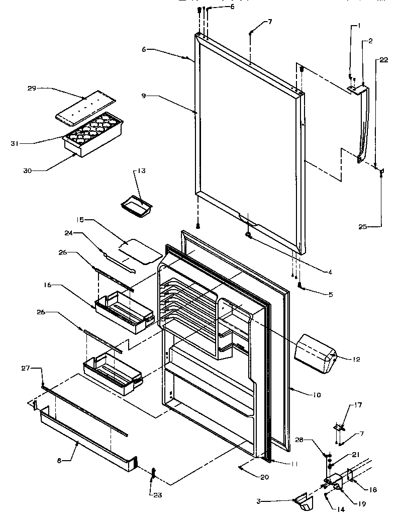 REFRIGERATOR DOOR