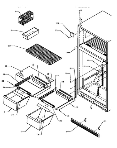 Cabinet shelving