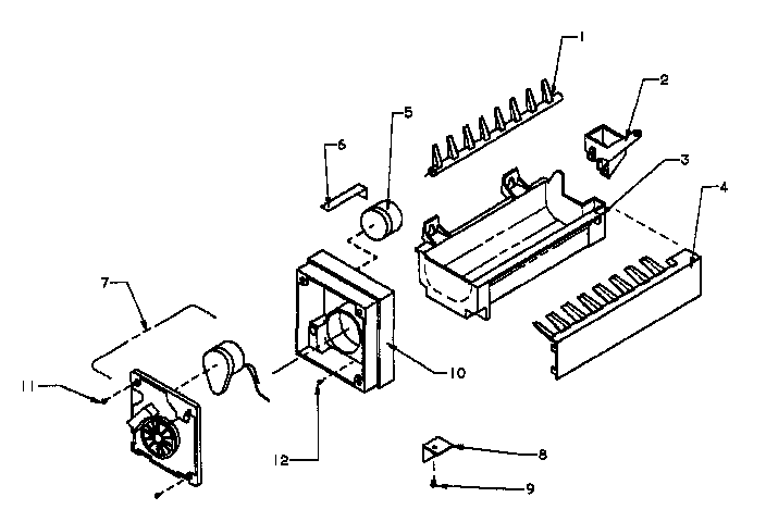 8 CUBE ICE MAKER-ASSEMBLY D7824702 (IC2/IC2-ASSEMBLY) (IC3Q/IC3Q-ASSMBLY) (IC4Q/IC4Q-ASSMBLY) (IC4R/IC4R-ASSMBLY) (IC6/IC6-ASSEMBLY)