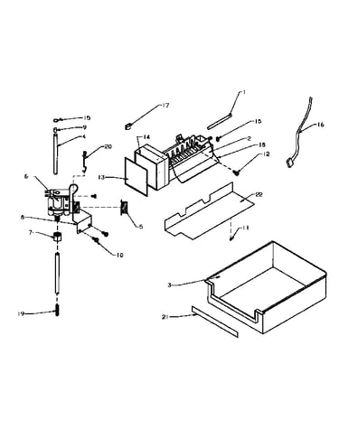 Add-on ice maker assembly (ic3q/p1110702w)