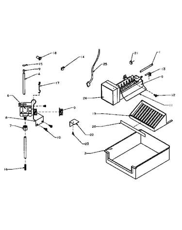 Add-on ice maker assembly for side by sides (ic4r/p1170101w)