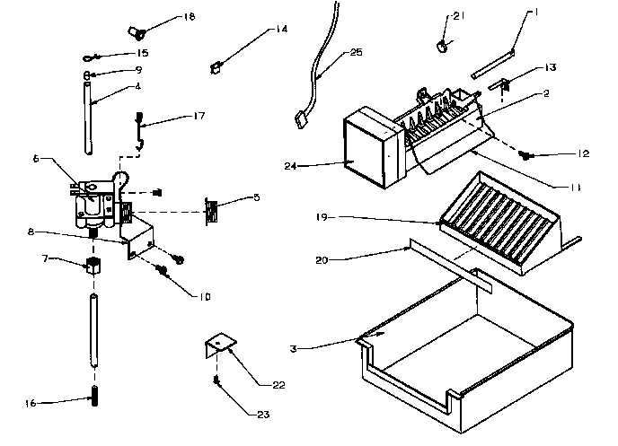 ADD-ON ICE MAKER ASSEMBLY FOR SIDE BY SIDES (IC4R/P1170102W)