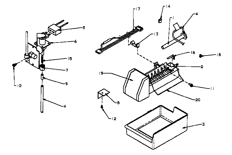 ADD-ON ICE MAKER ASSEMBLY FOR R MODELS (IC6/P1165803W)