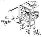 Caloric CDU300C/P1188320W tub assembly diagram