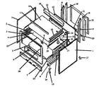 Caloric EBE24AA0CEH-P1142443N cabinet section diagram