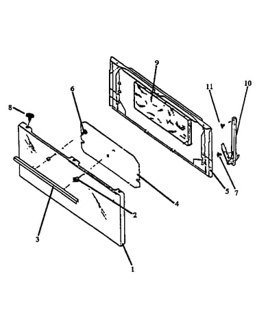 Oven door assembly