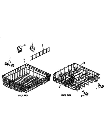 Upper/lower racks