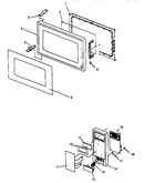 Door and control panel assembly