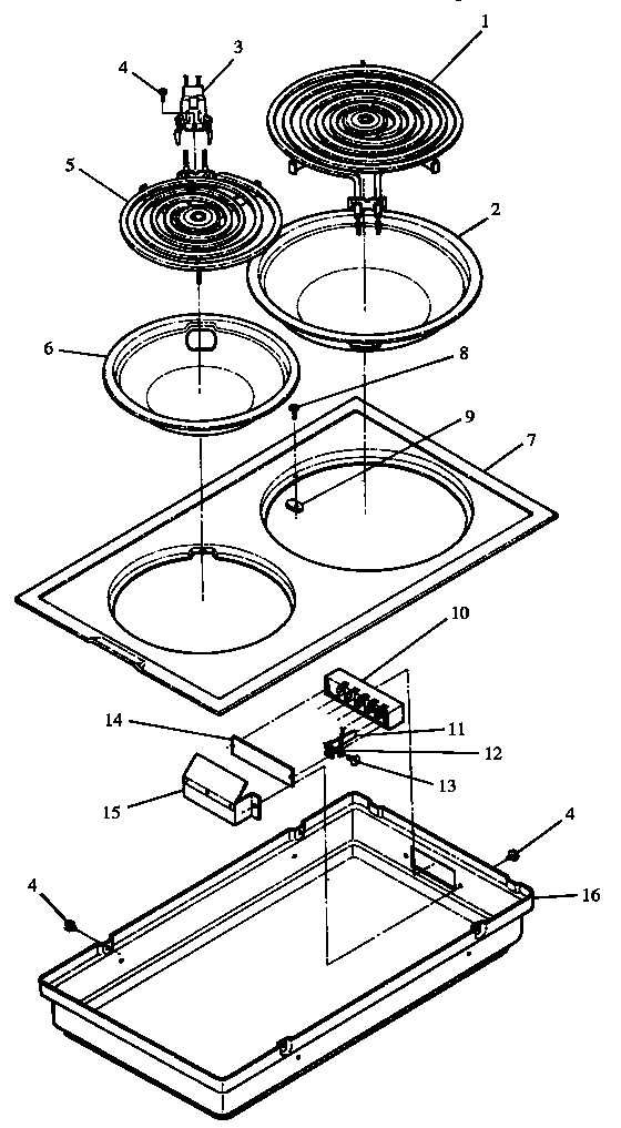 COOKTOP MODULE (CC1/P2727107S) (CC1/P2727114S) (CC1/P8591901S) (CC1CE/P1133346NE) (CC1CW/P1133346NW)