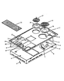 Burner box section (akde5e/p1131742ne) (akde5ww/p1131742nww) (cakde5e/p1131743ne) (cakde5ww/p1131743nww)